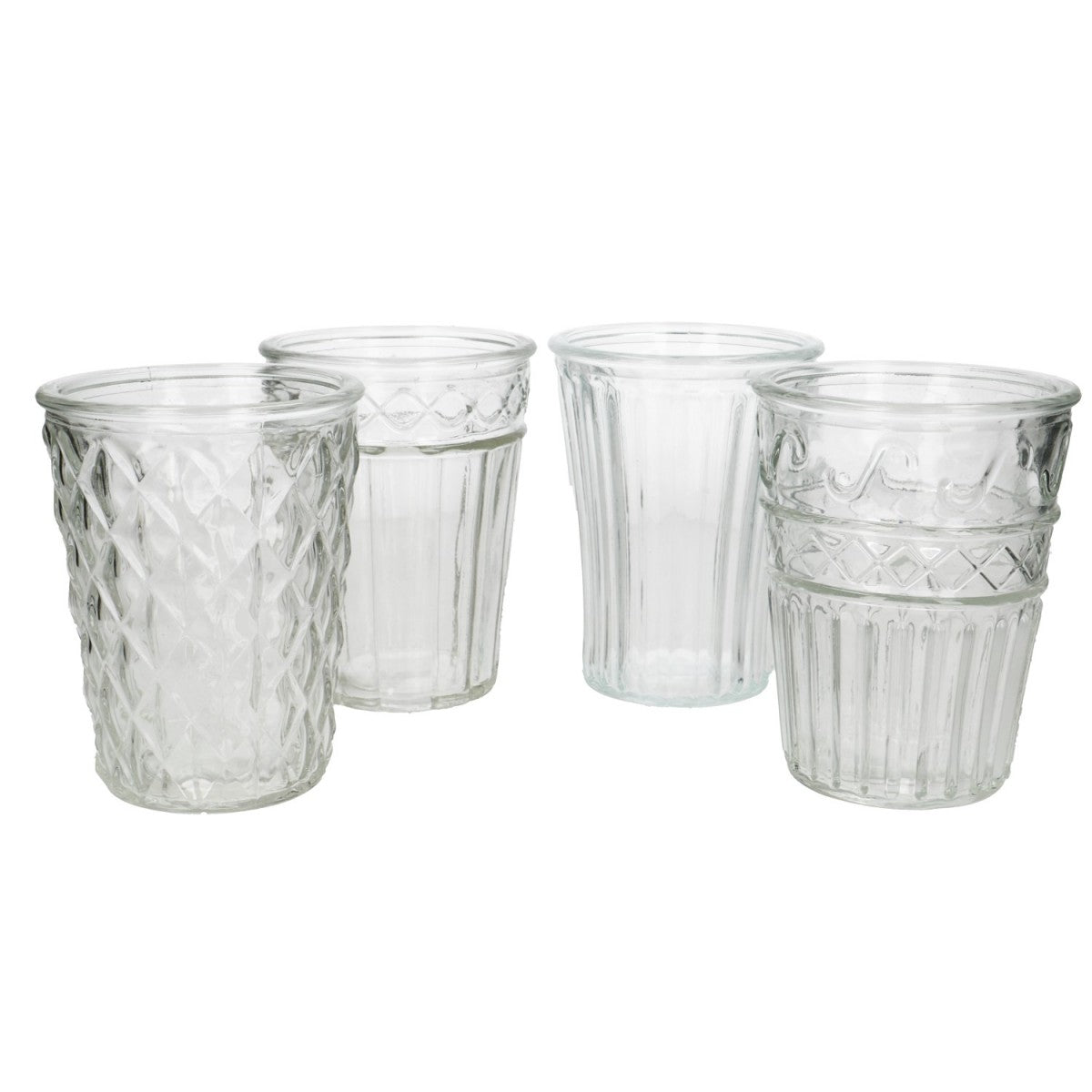 Masque en verre transparent avec motif D9 cm x H12,5 cm